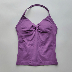 Camiseta Deportiva de <span class=keywords><strong>Tirantes</strong></span> Larga y Transpirable para <span class=keywords><strong>Mujer</strong></span>, sin Logotipo, con Espalda Descubierta y Soporte Alto, para Correr y Yoga - Product Image 3
