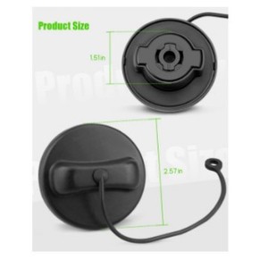 Bouchon de réservoir de carburant Mercedes-Benz A0004705805 avec poignée en plastique pour véhicules utilitaires légers - Product Image 3
