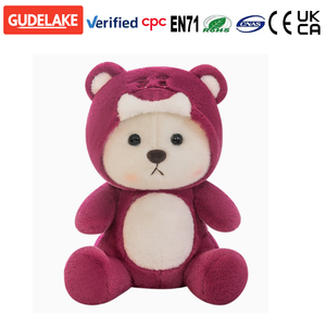 2025 New Model Wholesale Cute Strawberry <strong>Stitch</strong> <strong>Teddy</strong> Bear Plush Toy Mesh Lining Stuffed Bear Doll for Valentines Gift Hi-Q - Product Image 1