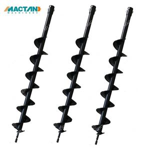 Earth Auger Drill Bit 100mmx80mm <b>for</b> Post Hole Digger Steel Drill Bit Garden Planting <b>Tool</b> - Product Image 1