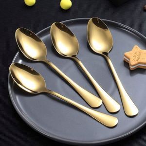 Juego de 6 Cucharas de Té Doradas al por Mayor, Cucharas de Té y Café de Acero Inoxidable 410, Cucharas Pequeñas de Espresso Metálicas Aptas para Lavavajillas - Product Image 1