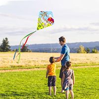 Kit de cerf-volant à construire soi-même pour enfants avec marqueurs de couleur, ficelle, personnalisable, peignable à la main, en bambou, cerf-volant traditionnel pour s'amuser en plein air