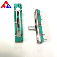 Lineer Sürgülü Potansiyometre 20mm 30mm 45mm 60mm Strok 10k 20k 50k 100k Karbon Film Metal Plastik Ses Tüpü PC Pin Terminali
