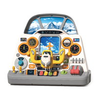 Console de jeu d'aventure éducative pour bébé, jouet volant, simulateur d'avion pour enfants avec lumières et musique