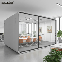 Cabine de réunion acoustique pour bureau, cabine de conférence insonorisée en verre, salle privée