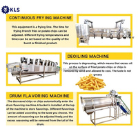 Máquina automática para hacer patatas fritas y patatas fritas KLS, rendimiento superior para una línea de procesamiento eficiente de patatas