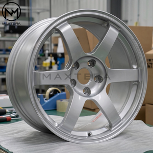 Rines de Aleación Maxtera Forged Custom <span class=keywords><strong>TE37</strong></span> Saga S-Plus para Autos GTR Supra Civic Type R BRZ WRX STI BMW M2 M3 M4 Audi Golf - Product Image 2