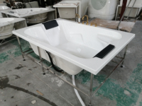 Baignoires à remous en acrylique Yacussi d'intérieur de style Drop-in AOWO couleur personnalisée avec fonction bain moussant 2 personnes