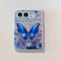 Nouvelle coque de téléphone IMD rose à la mode avec motif papillon, adaptée à l'iPhone 18flod ultra