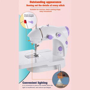 Mini Macchina da Cucire Elettrica Portatile con Pedale a Velocità Regolabile <span class=keywords><strong>per</strong></span> <span class=keywords><strong>Sartoria</strong></span> da Tavolo - Product Image 5