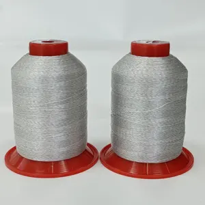 Hilo DE COSER conductor 100D/3 hilo Antiestático de fibra de carbono hilo conductor para coser
