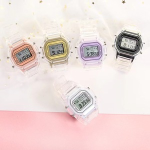 Mode hommes femmes montres or Casual Transparent numérique Sport montre cadeau pour amoureux horloge montre-bracelet <span class=keywords><strong>2023</strong></span> - Product Image 6