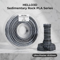 Filament PLA HELLO3D Rock, PLA rocheux sédimentaire, 1,75 mm, filament pour imprimante 3D, filament PLA
