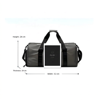 Sac de sport imperméable en PU tendance, grande capacité, personnalisable, portable, multifonctionnel, sac de rangement