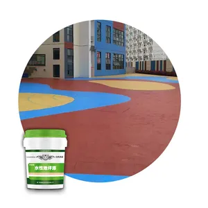 rubber epoxy resin water-based synthetic flooring paint exterior for tennis court concrete floor