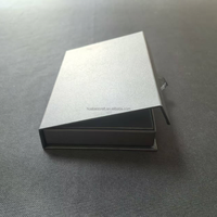 Biodégradable 2mm carton papier VIP carte NFC boîte d'emballage cadeau pliable mince portefeuille support minimaliste avec impression de gaufrage