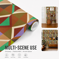Fancyfix Auto-Adhésif Couleur Blocage Papier Peint 44x50CM Étanche pour Chambre Salle De Bains Décor