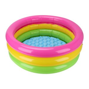 Piscina Inflable Infantil de 3 Anillos con Bloques de Color para Uso en Interiores y Exteriores - Product Image 2