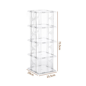 Nouveau style nordique simple support à chaussures multifonctionnel empilable pliable étagère de rangement de chaussures <span class=keywords><strong>bricolage</strong></span> vitrine de chaussures en <span class=keywords><strong>plastique</strong></span> - Product Image 5