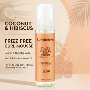 Mousse coiffante pour cheveux bouclés, contrôle des frisottis, hydratation, mousse coiffante pour un usage quotidien, lavage et séchage - Product Image 5