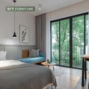BFP Home Modern Hotel And Apartment Furniture Manufacturers Customized Hotel Furniture Luxury Bedroom Sets King Size Bed Suite