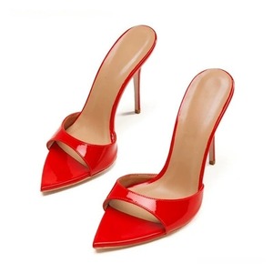 Sandalias de tacón de aguja para mujer con punta abierta y tira única - Product Image 6
