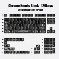 Anime Keycaps Custom Factory Cute Art Themed PBT Keycaps Low MOQ Cherry 129 Keys Mechanical Keyboard Keycaps