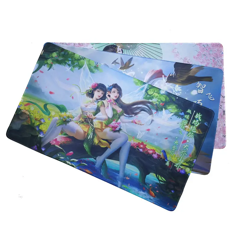 Tigerwings rubber material heated style non-toxic custom gaming mouse pad anti slip fabric