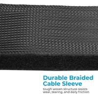 Gaine de protection flexible pour câbles 1000x85mm, gainette de gestion de fils découpable, organiseur de câbles électroniques pour bureau, protection des fils