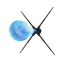 Ventilador LED 3D Inteligente de 100 cm con Pantalla, Entrada WiFi, 4 Aspas, LED de Alta Densidad, Equipo Holográfico para Educación y Publicidad en Interiores, OEM ODM