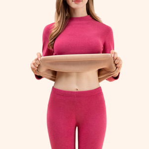 Intimo termico da <span class=keywords><strong>donna</strong></span> all'ingrosso, molto venduto, abbigliamento invernale e autunnale a maniche lunghe, pantaloni autunnali indossabili anche fuori casa - Product Image 4
