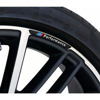 Autocollants de moyeu de roue M Performance pour BMW, autocollants de centre de jante, badge en résine, accessoires de tuning extérieur automobile