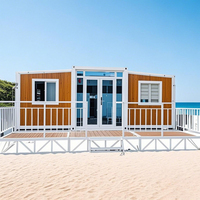 Fourniture d'usine en Chine Maisons préfabriquées en conteneur extensible de 2 chambres à coucher Maison pliante de grande visibilité Maison en conteneur
