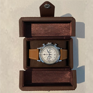 Boîte de <span class=keywords><strong>montre</strong></span> de <span class=keywords><strong>luxe</strong></span> personnalisée Oem en cuir Pu, <span class=keywords><strong>étui</strong></span> de voyage personnalisé pour <span class=keywords><strong>montre</strong></span> <span class=keywords><strong>à</strong></span> double porte pour hommes, boîte de rangement - Product Image 3
