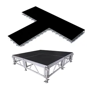 dragonstage Aluminum Stage Mobile Show Stage Portable Truss Display Outdoor Folding Stage Platform Support OEM