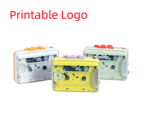 Lecteur de cassettes rétro transparent, enregistreur de bandes, lecteur de musique MP3 avec conversion, corps en plastique pour l'apprentissage, le divertissement, la maison et les voyages - Product Image 1