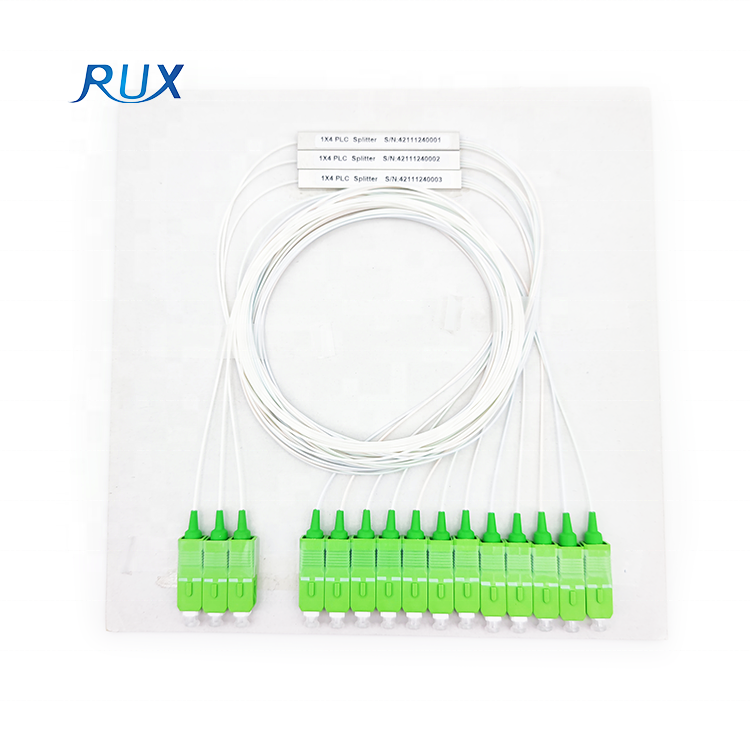 Ftth Fiber Optic Splitter 1x2 1x4