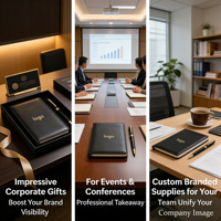 Coffret cadeau bureau de luxe avec logo personnalisé d'usine Carnet avec stylo