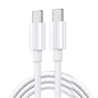 Câble de charge USB-C 20W 2026 pour appareil photo, cordon mural USB-C 60W, câble de charge rapide PD Type-C 1m pour téléphone portable 15 Pro