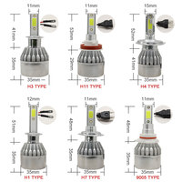Projecteur de phare JHS H4 H7 9005 Voiture Canbus DRL H11 Phares Biled Accessoires Ampoule de phare LED pour voiture universelle