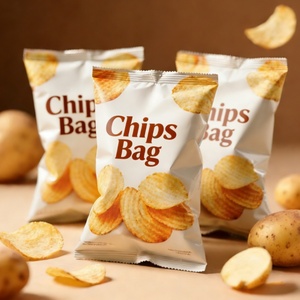 Custom Printed Back Side Seal Foil Pouch Holographic Moisture Proof Zig Zag Tear Notch Food Packaging for Potato Chips - Product Image 5