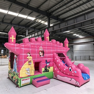 Jump House <b>Inflatable</b> <b>Bouncer</b> pink Bounce House <b>Inflatable</b> Small Jumping Castle for Kids Indoor Jumping Castle for Kids - Product Image 2