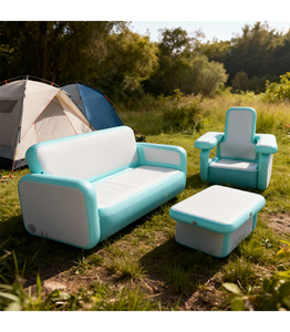 Ensemble de chaise et table flottante gonflable d'extérieur, pliable, design minimaliste, <span class=keywords><strong>pour</strong></span> jardin, parc aquatique, plage, vacances d'été - Product Image 2