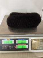Rambut Manusia Afro Kinky Pendek Hitam Alami untuk Kepang Twist dan Ekstensi Dreadlock untuk Wanita Kulit Hitam