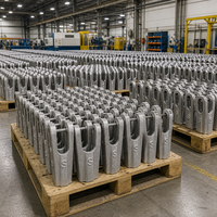 Support en U en fonte ductile GGG50 sur mesure, robuste, en forme de fourche, pour machines industrielles