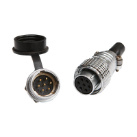Connecteur de câble aviation PLS20 7 broches 8 broches, prise circulaire femelle et fiche mâle WP20 P20