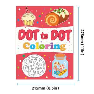 Suministros de Arte y Manualidades, Libro de Actividades de Arte con Puntos, Tema de Pastel de Cumpleaños, Color Rosa, Regalo de Viaje para Niñas, Libros para Colorear para Niños - Product Image 6