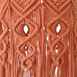 Pantalla de Lámpara de Macramé Boho Hecha a Mano, Pantalla Decorativa Colgante para Decoración del Hogar y Cafeterías - Product Image 1