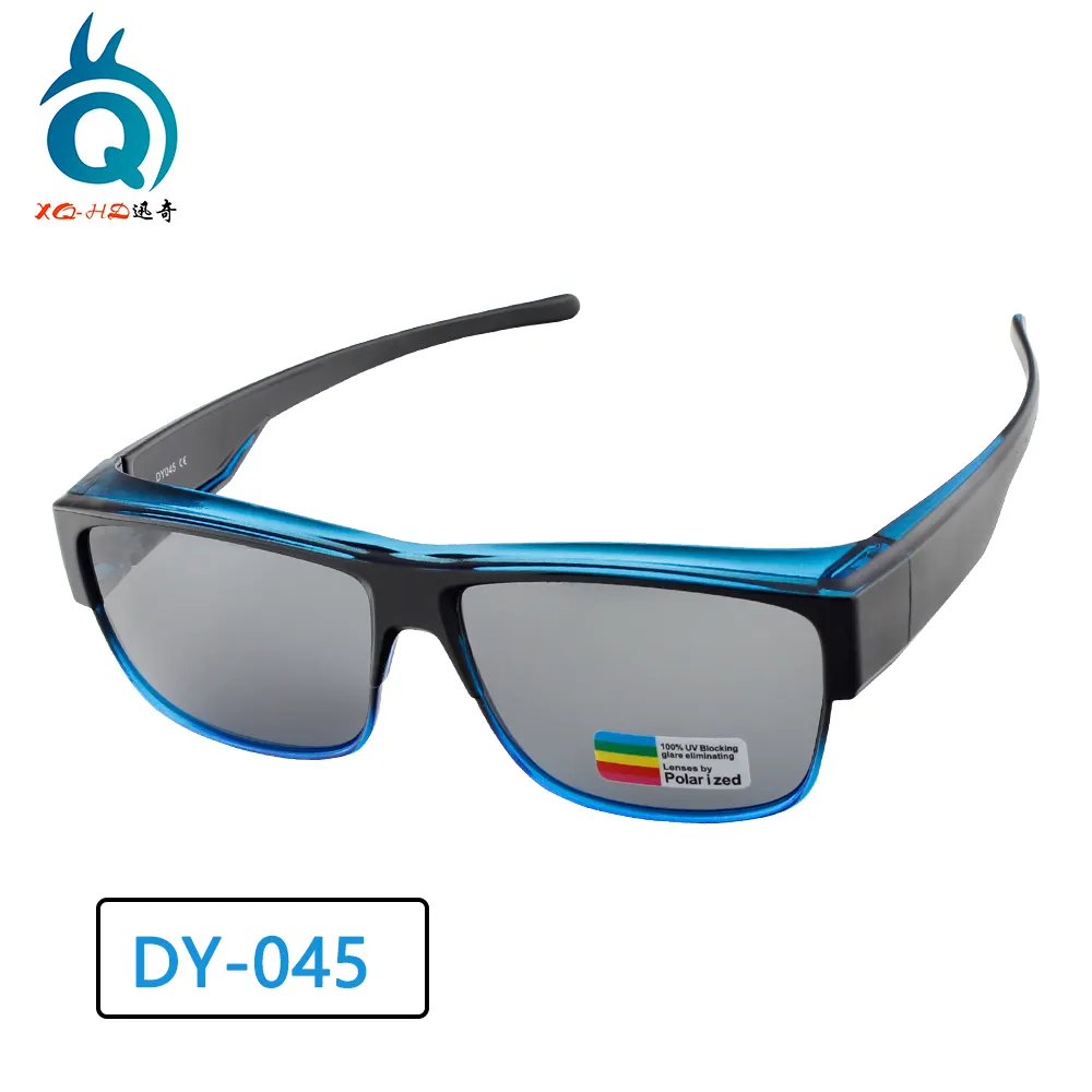Kacamata Hitam Polarisasi Uv400 Datar, Kacamata Multifungsi Anti Silau Tahan Angin, Kacamata Berkendara Sesuai untuk Kacamata Hitam