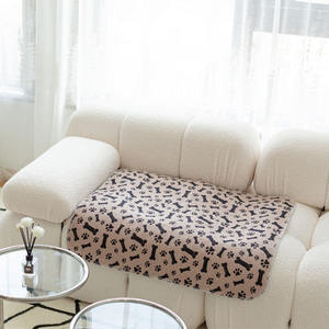 Tapis réutilisable <span class=keywords><strong>lavable</strong></span> pour animaux de compagnie Tapis de <span class=keywords><strong>couche</strong></span> <span class=keywords><strong>lavable</strong></span> pour chien et chat 3 couches absorbantes Couches pour chiens Coussinets empreinte de patte osseuse pour canapé-lit Plancher intérieur - Product Image 6